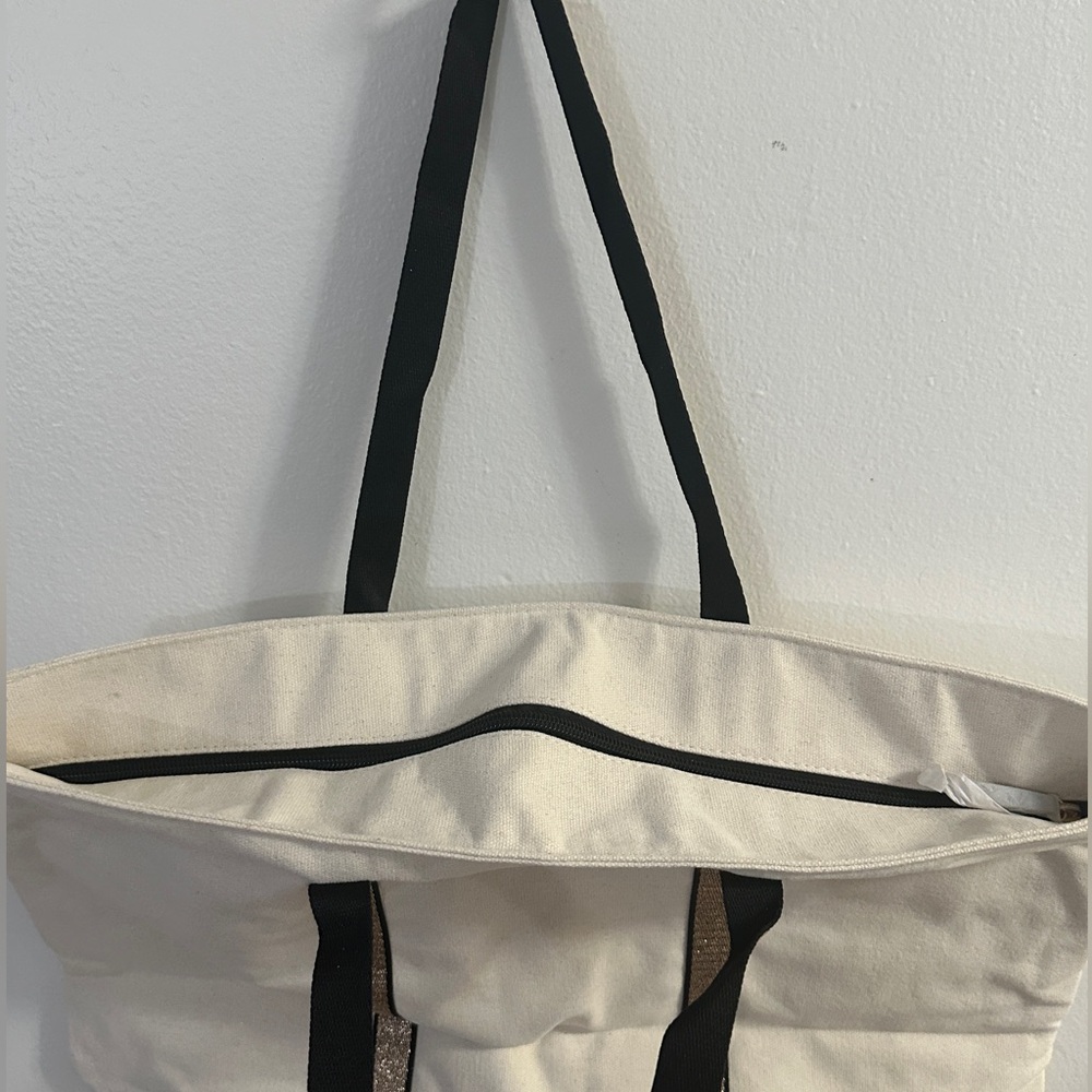 NWT VICTORIAS SECRET TOTE Canvas Bag - Picture 6 of 11